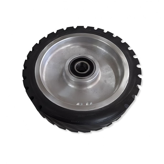 Roues de Contact Caoutchouc Rainuré Moyeu Rlt Roues de Contact Caoutchouc Rainuré Moyeu Rlt