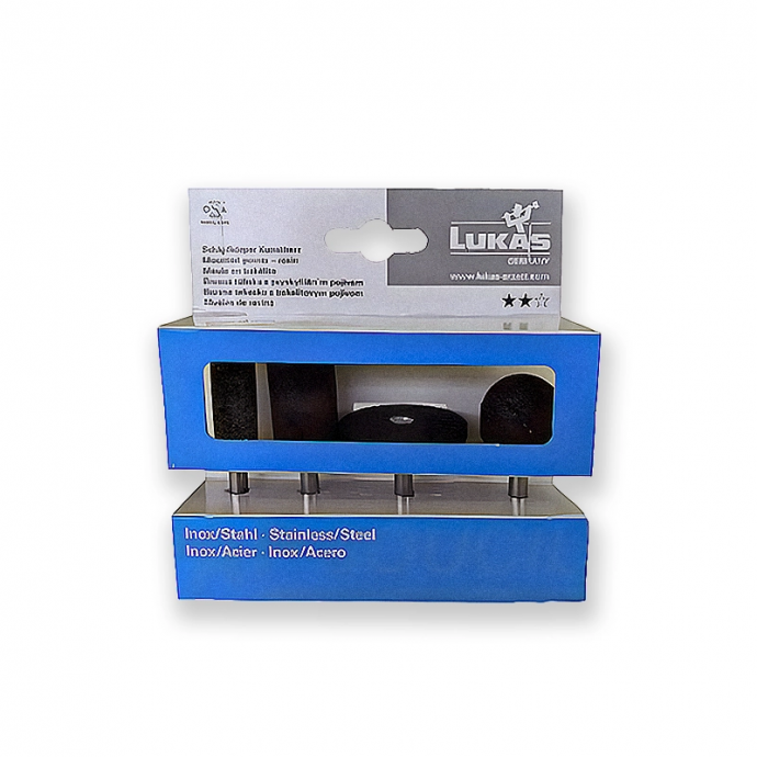 Assortiment 4 MEULES SUR TIGE Ø 6 - Inox Assortiment 4 MEULES SUR TIGE Ø 6 - Inox