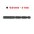FORETS HSS 960 acier rapide Ø 0.8 à 3.0 mm.