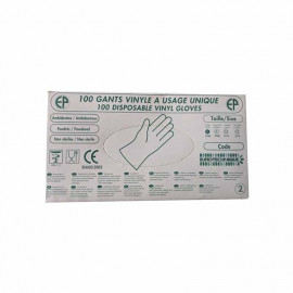 Boîte de 100 Gants de Protection Vinyle Jetables