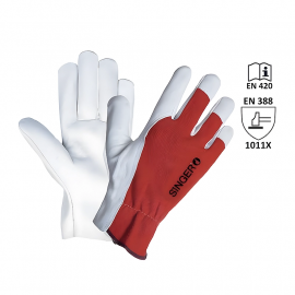 GANTS CUIR fleur de chèvre applications fines