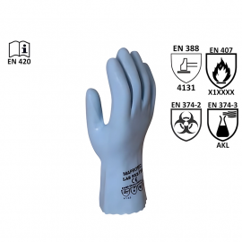 GANTS LATEX naturel support coton tout enduit