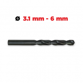 FORETS HSS 960 acier rapide Ø 3.1 à 6 mm.