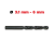 FORETS HSS 960 acier rapide Ø 3.1 à 6 mm.